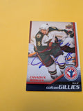 Colton Gillies Signed Minnesota Wild Rookie Card B