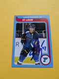 Steve Wagner Signed St. Louis Blues Rookie Card B