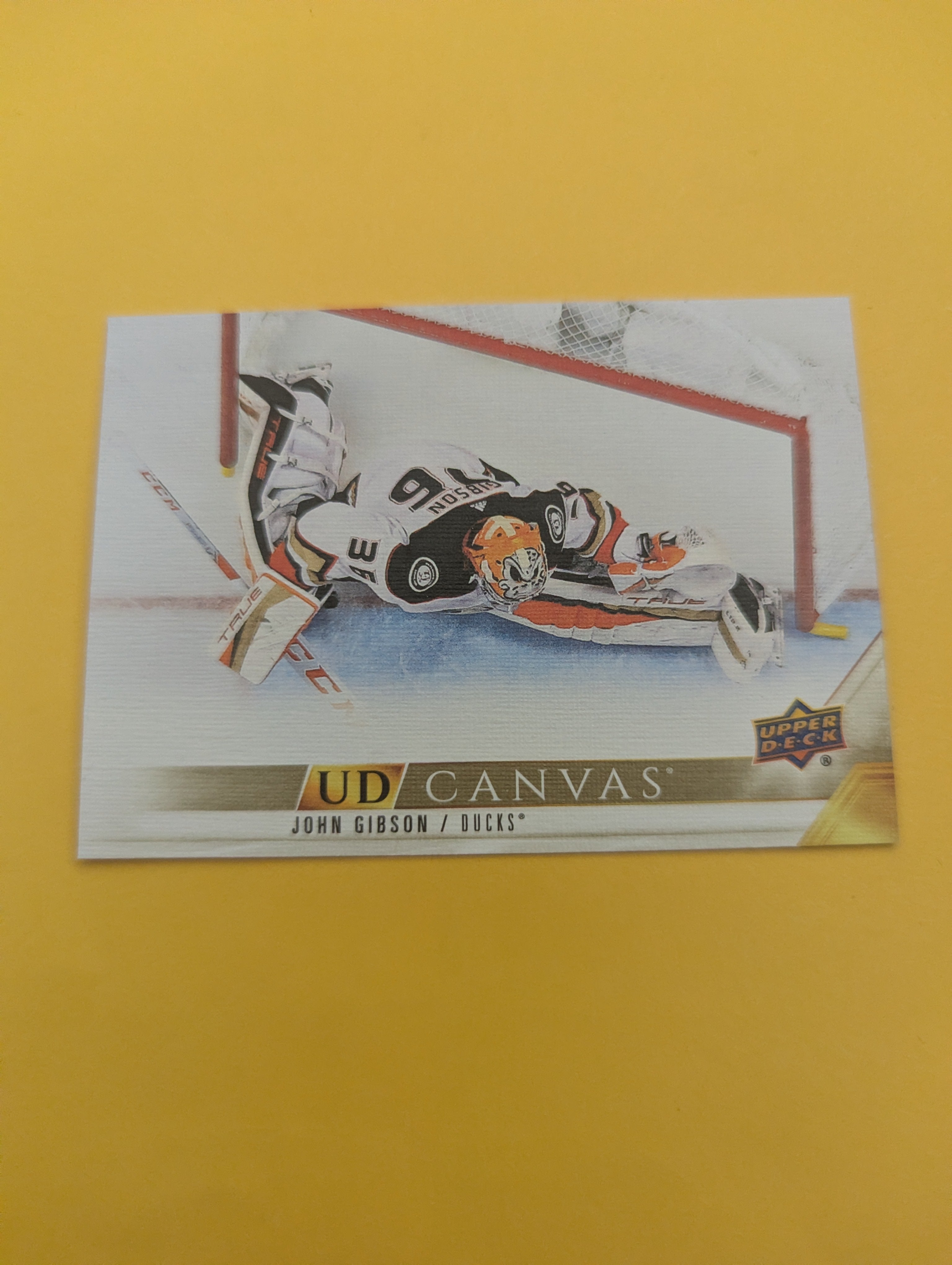 John Gibson 22-23 Upper Deck UD Canvas Card