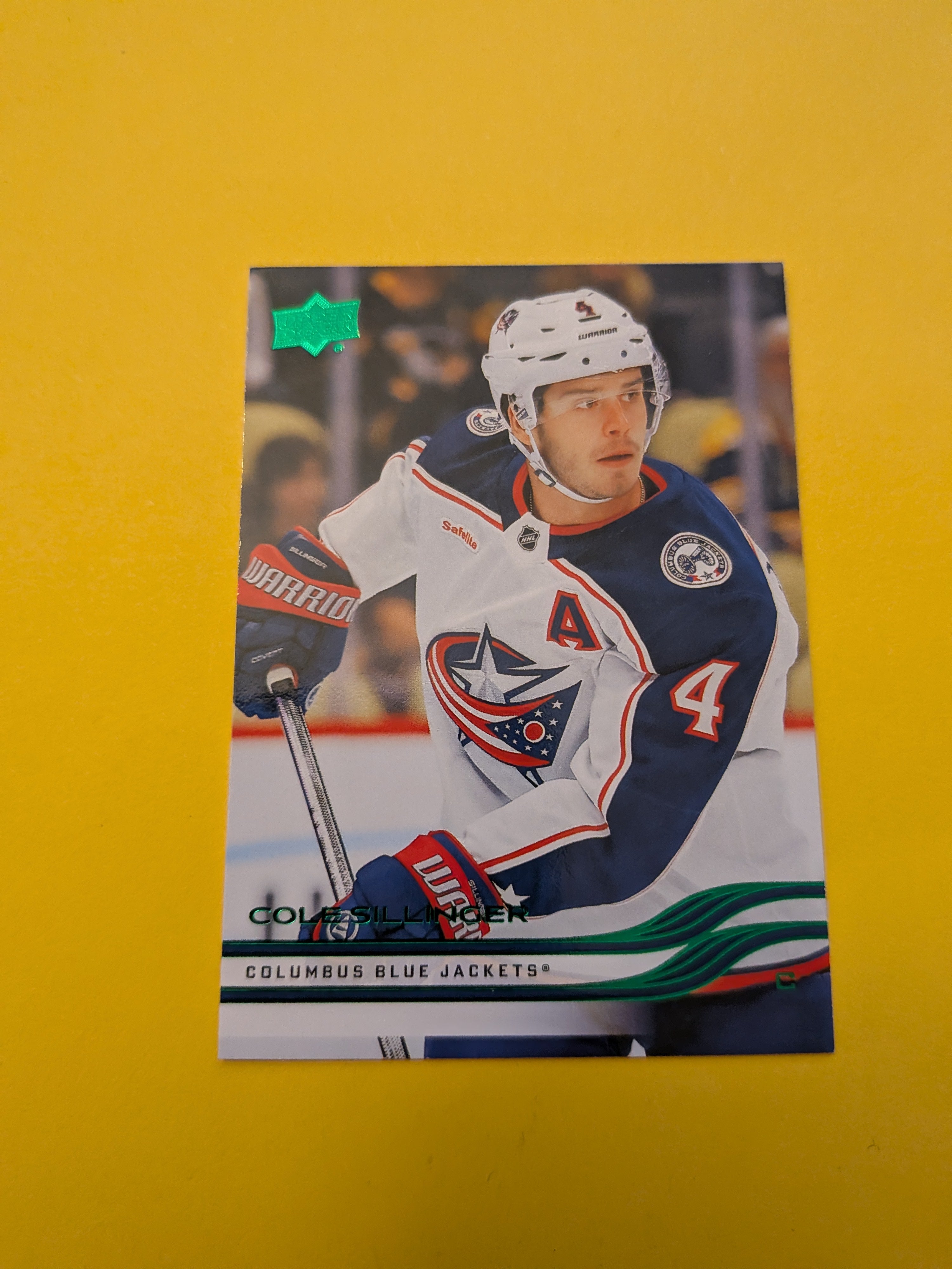Cole Sillinger 25-26 Upper Deck Green Holiday Card