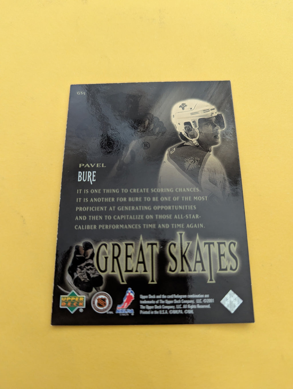 Pavel Bure 00-01 Upper Deck Great Skates Card