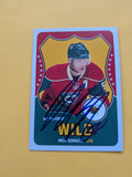 Nick Schultz Signed Minnesota Wild Card B