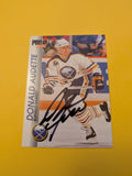 Donald Audette Signed Buffalo Sabres Card I