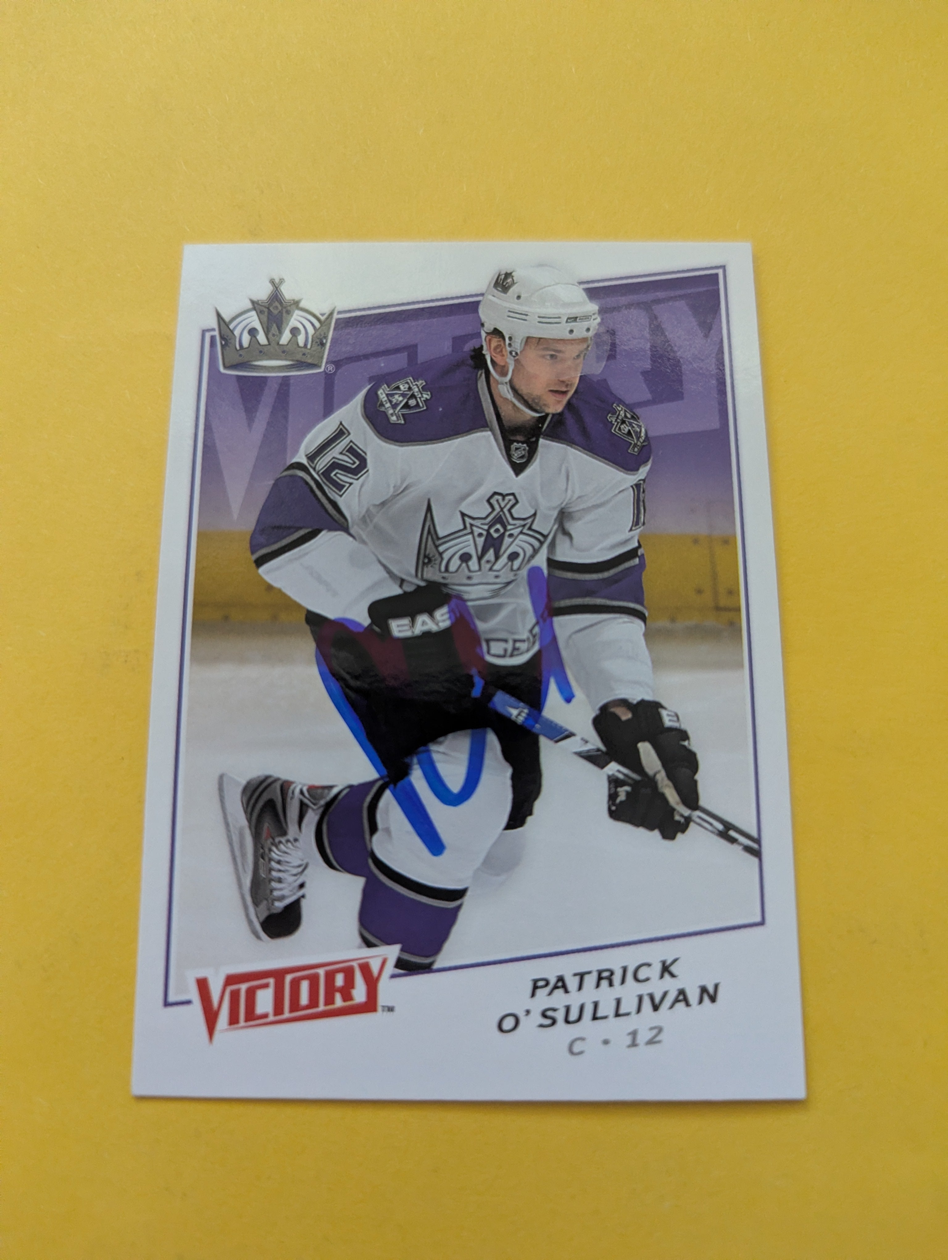 Patrick O'Sullivan Signed Los Angeles Kings Card G