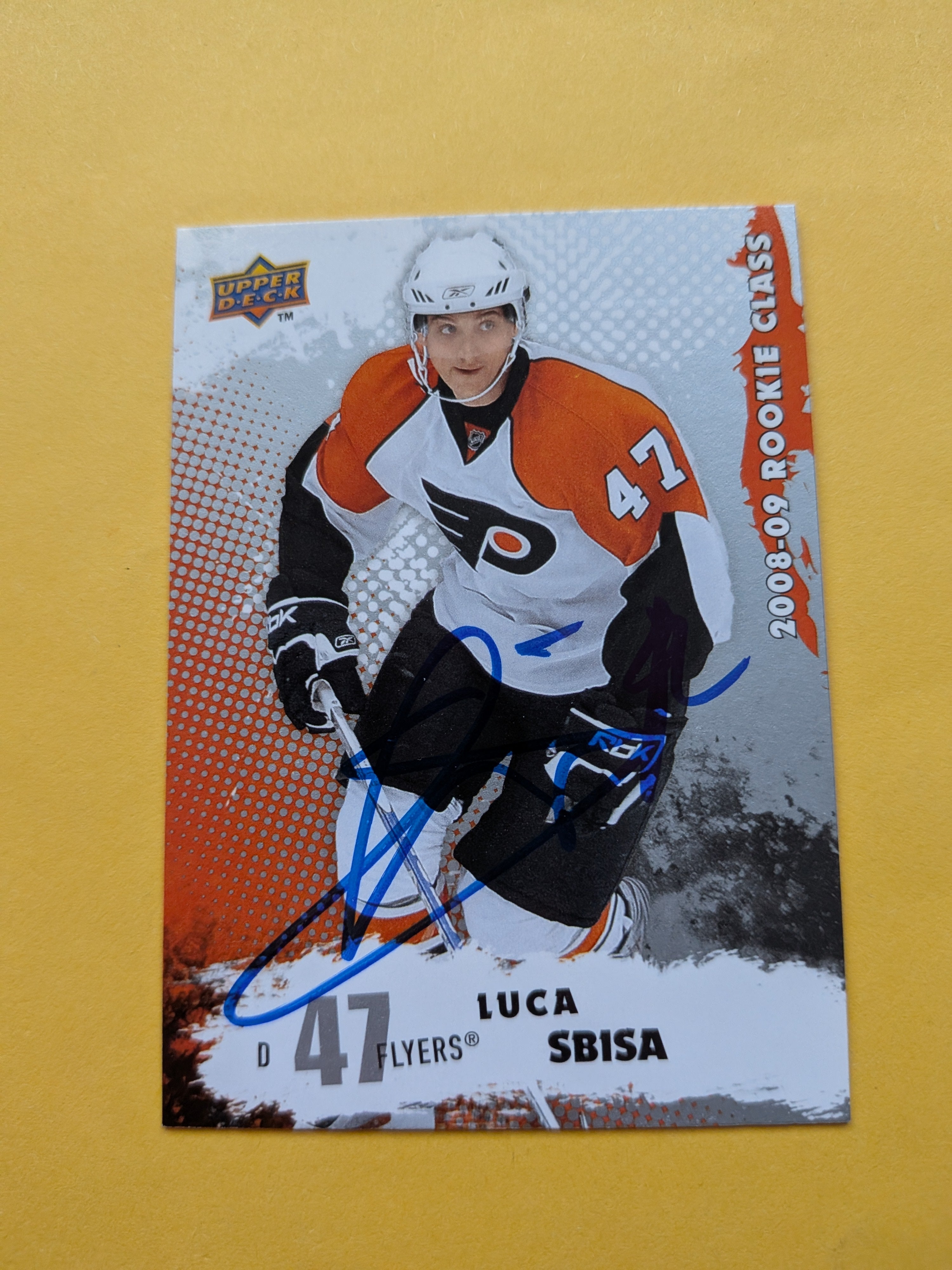 Luca Sbisa Signed Philadelphia Flyers Rookie Card C