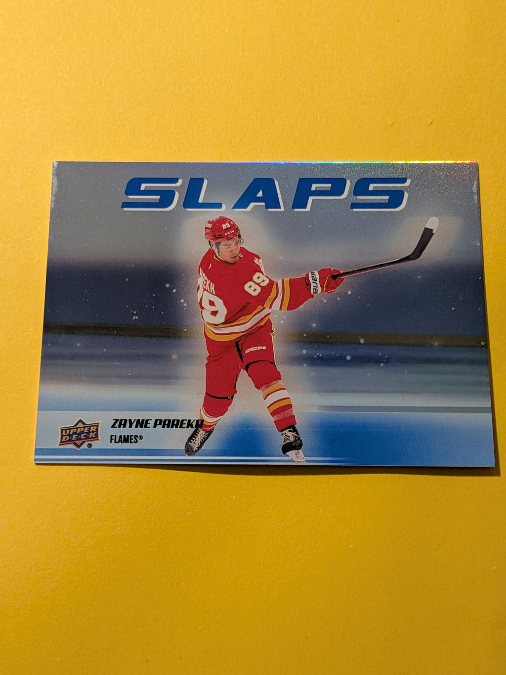 Zane Parekh 25-26 Upper Deck Slaps Card