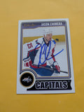 Jason Chimera Signed Washington Capitals Card B