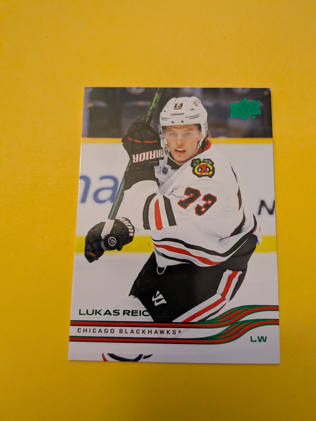 Lukas Reichel 25-26 Upper Deck Green Holiday Card