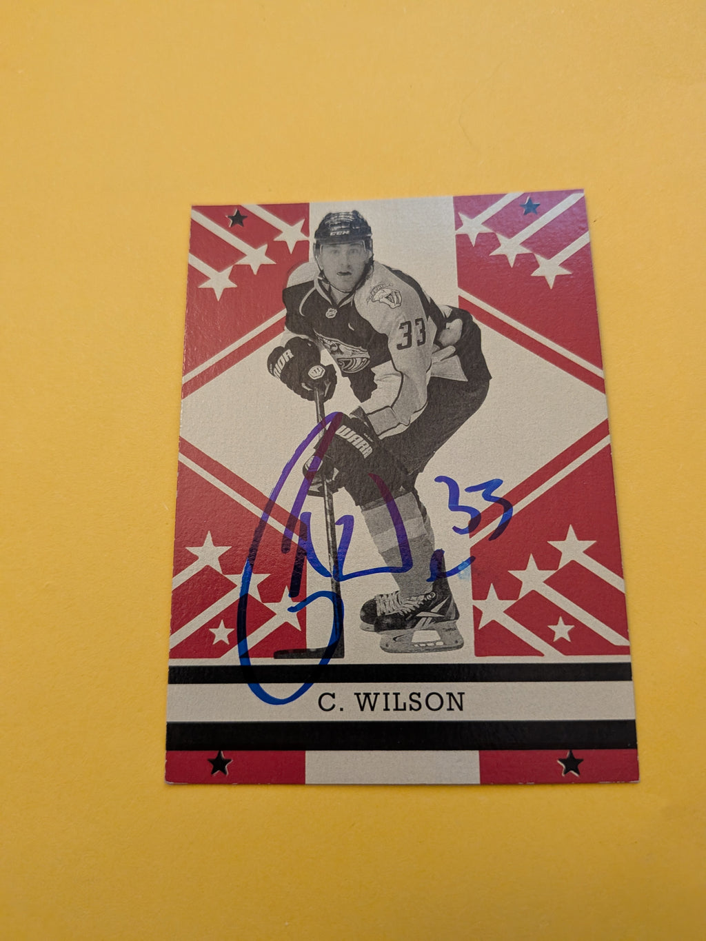 Colin Wilson Signed Nashville Predators Card G