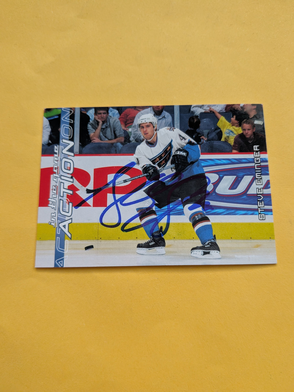 Steve Eminger Signed Washington Capitals Card C