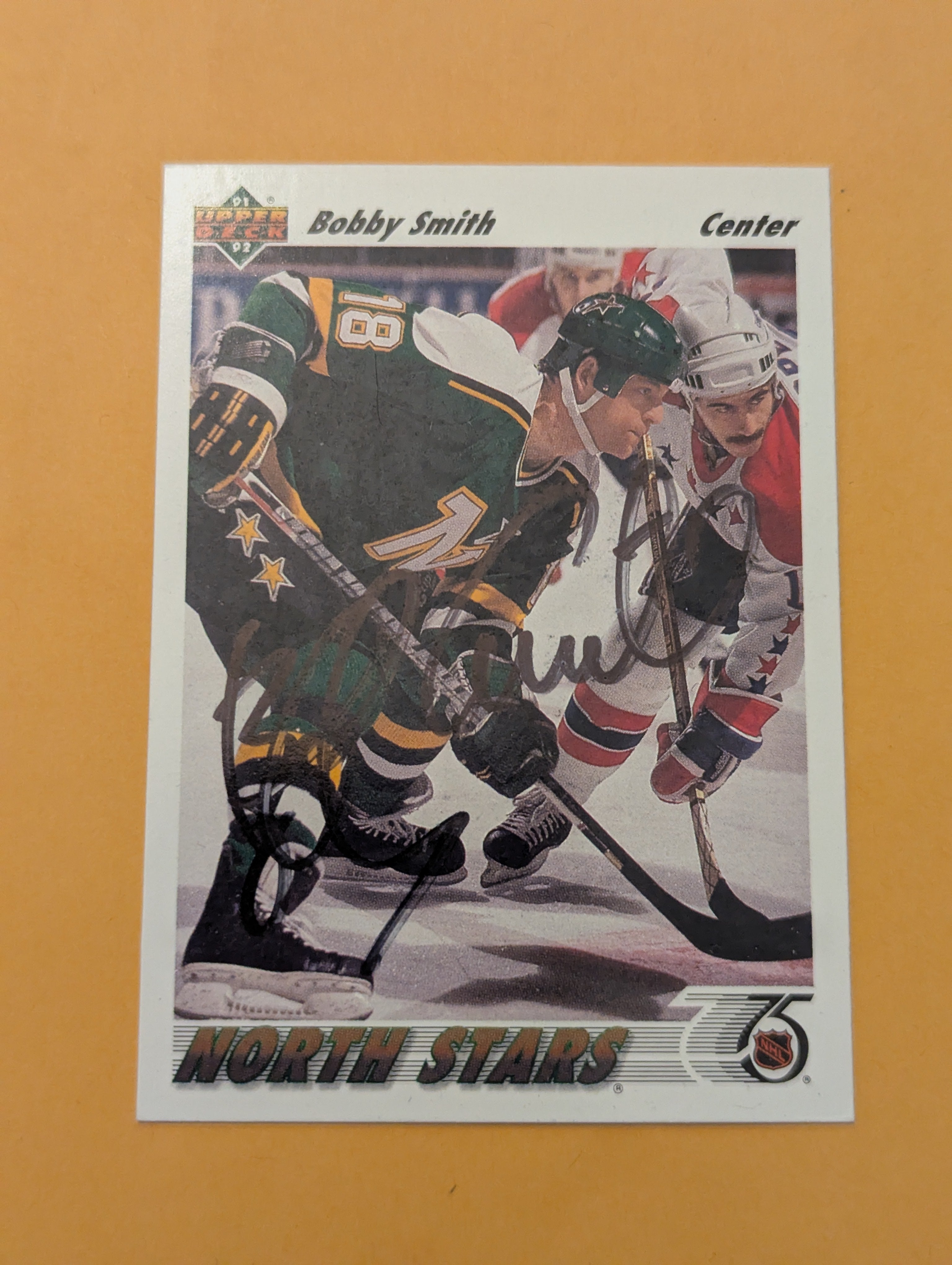 Bobby Smith Signed Minnesota North Stars Card