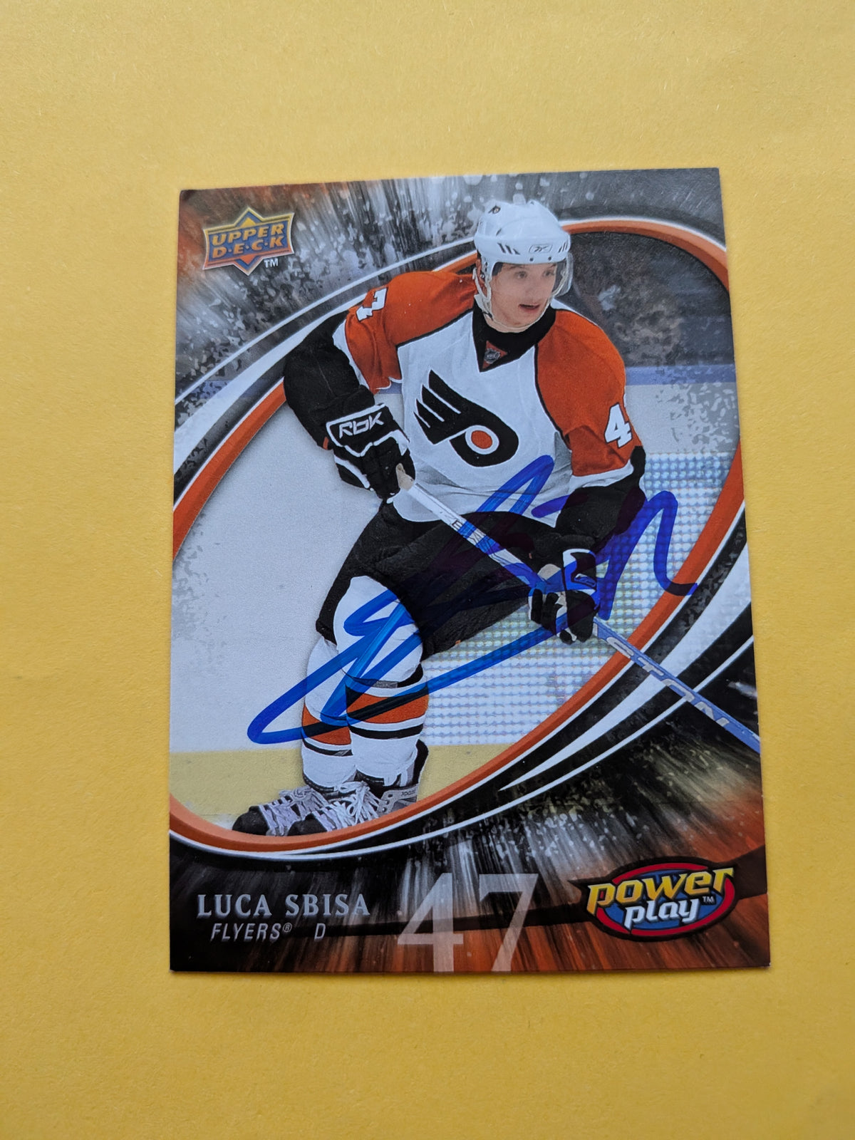 Luca Sbisa Signed Philadelphia Flyers Rookie Card D