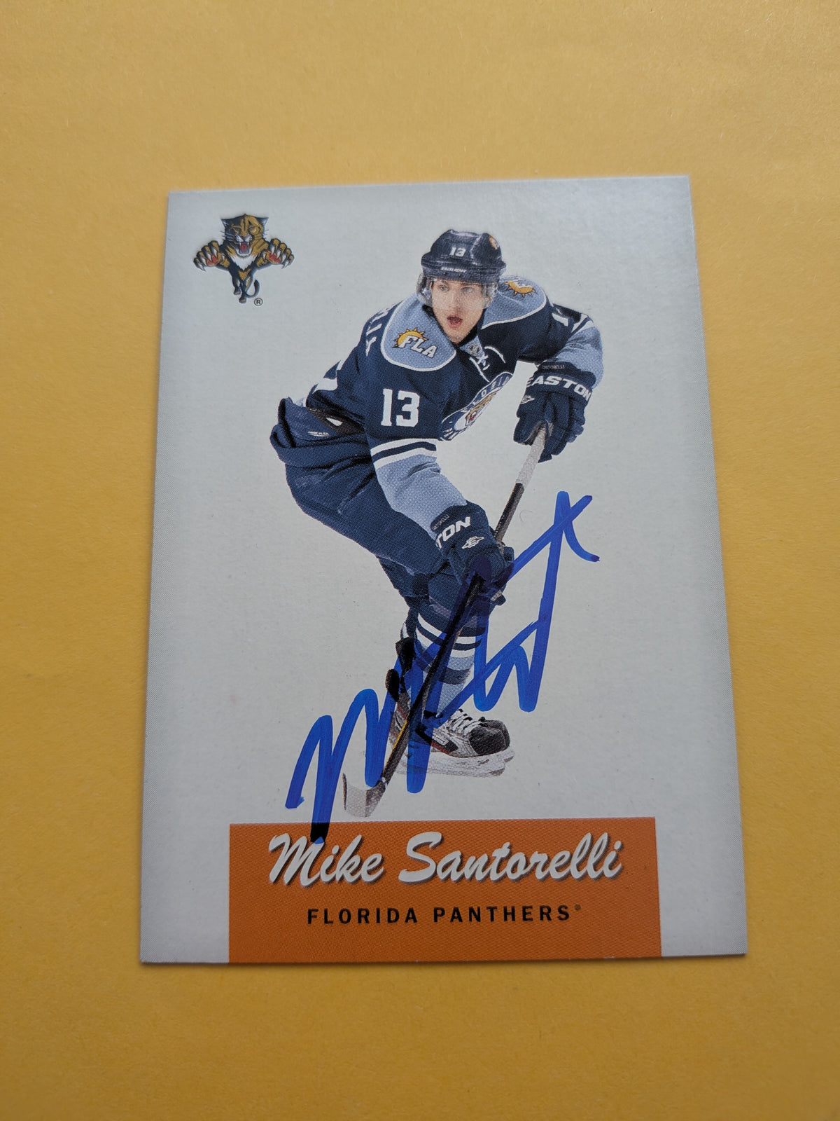 Mike Santorelli Signed Florida Panthers Card A