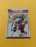 Mike Commodore Signed Columbus Blue Jackets Card