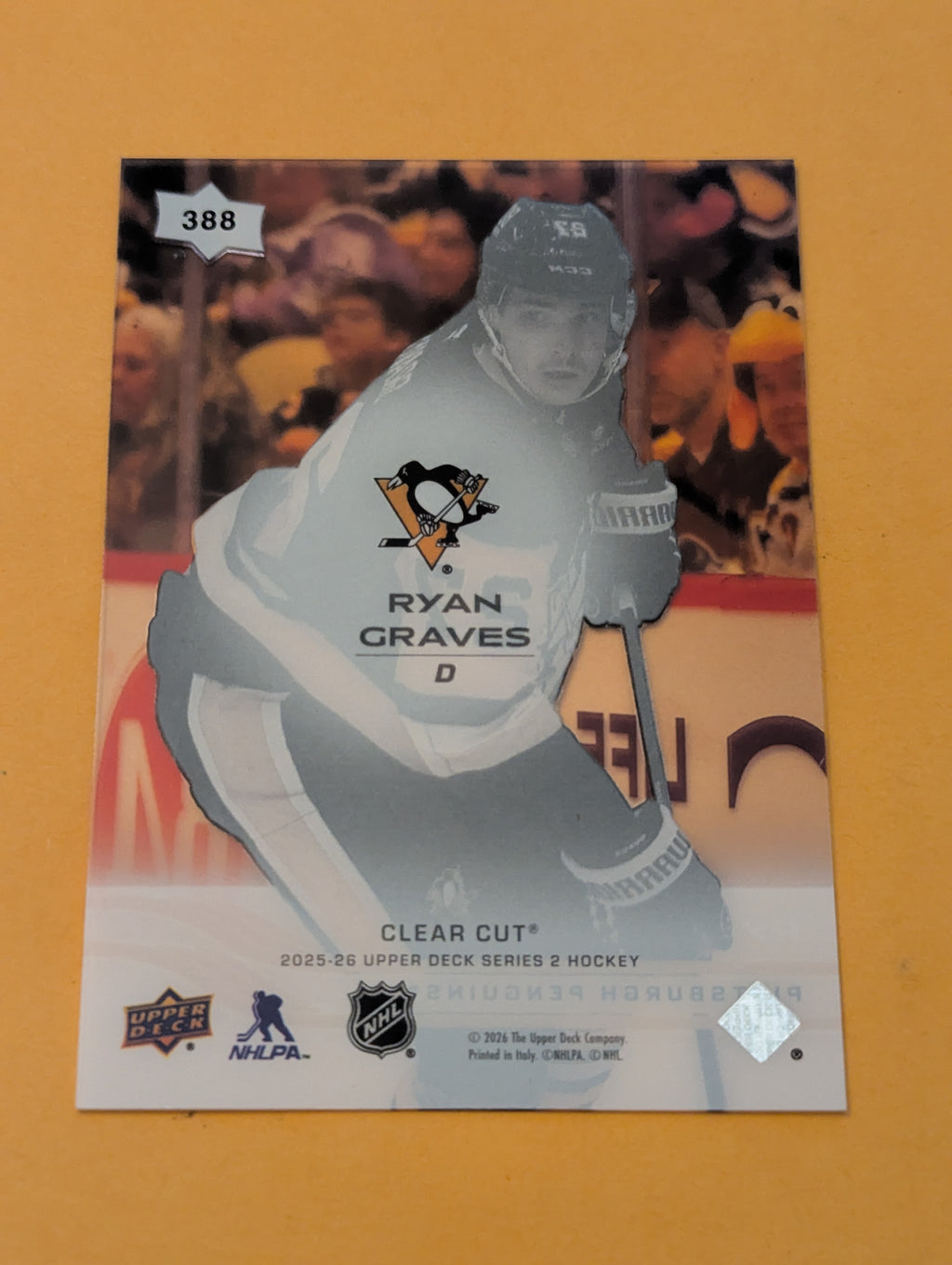 Ryan Graves 25-26 Upper Deck Clear Cut Card