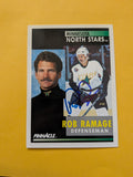 Rob Ramage Signed Minnesota North Stars Card A