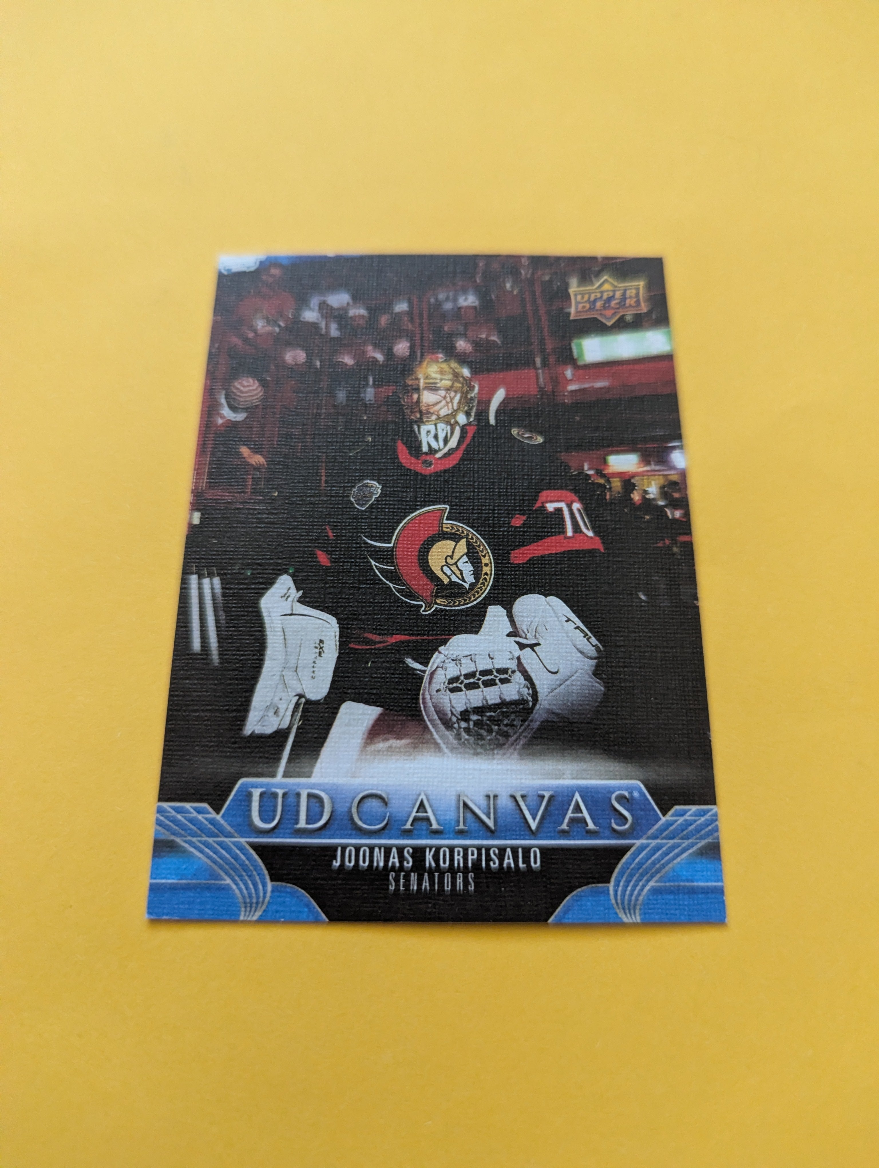 Joonas Korpisalo 23-24 Upper Deck UD Canvas Card