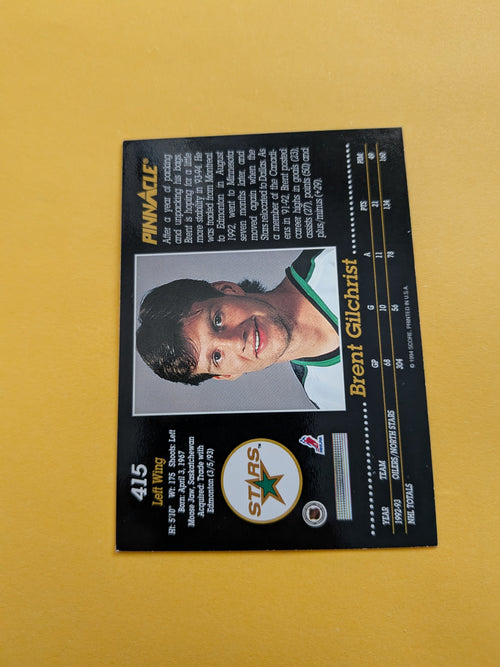 Brent Gilchrist Signed Dallas Stars Card A