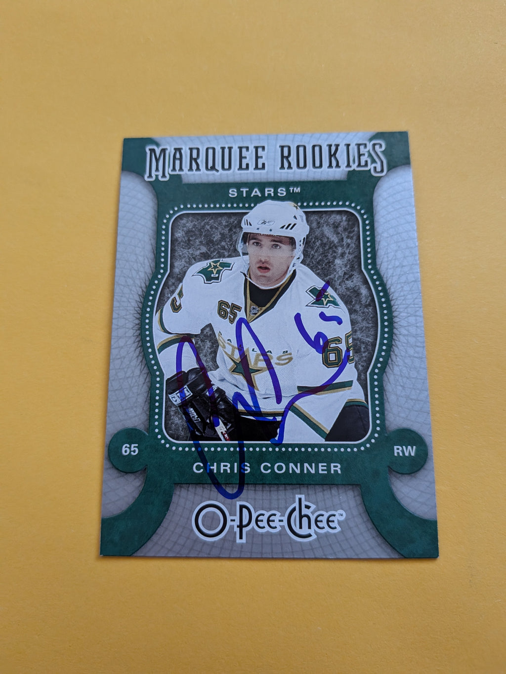 Chris Conner Signed Dallas Stars Rookie Card A