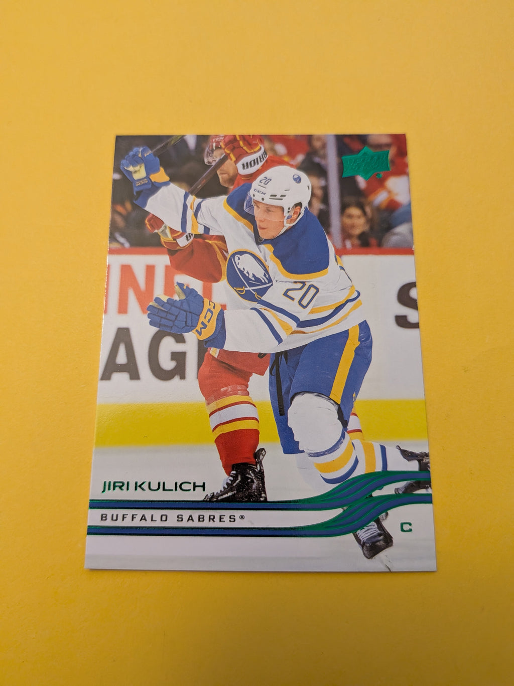 Jiri Kulich 25-26 Upper Deck Green Holiday Card