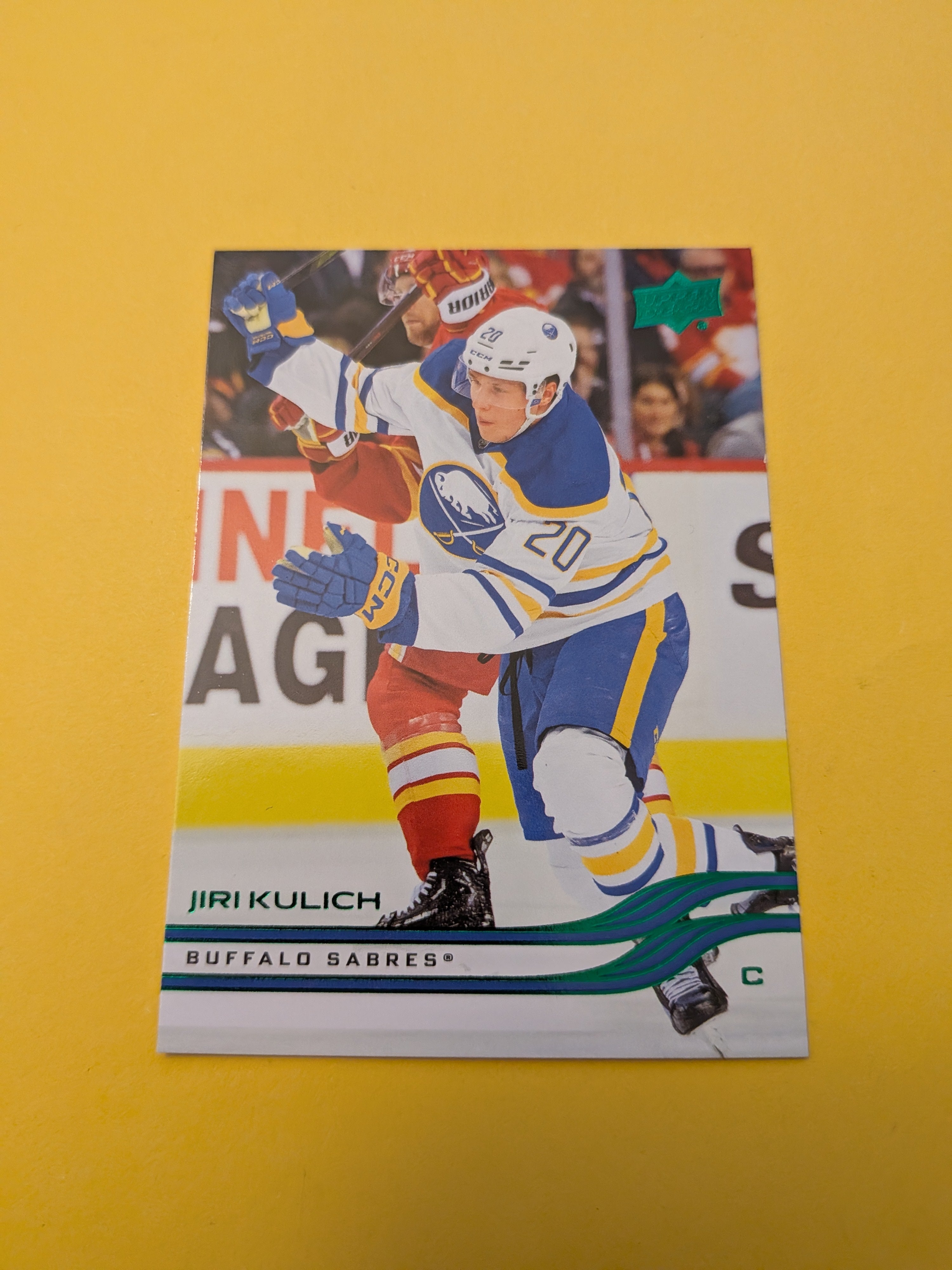 Jiri Kulich 25-26 Upper Deck Green Holiday Card