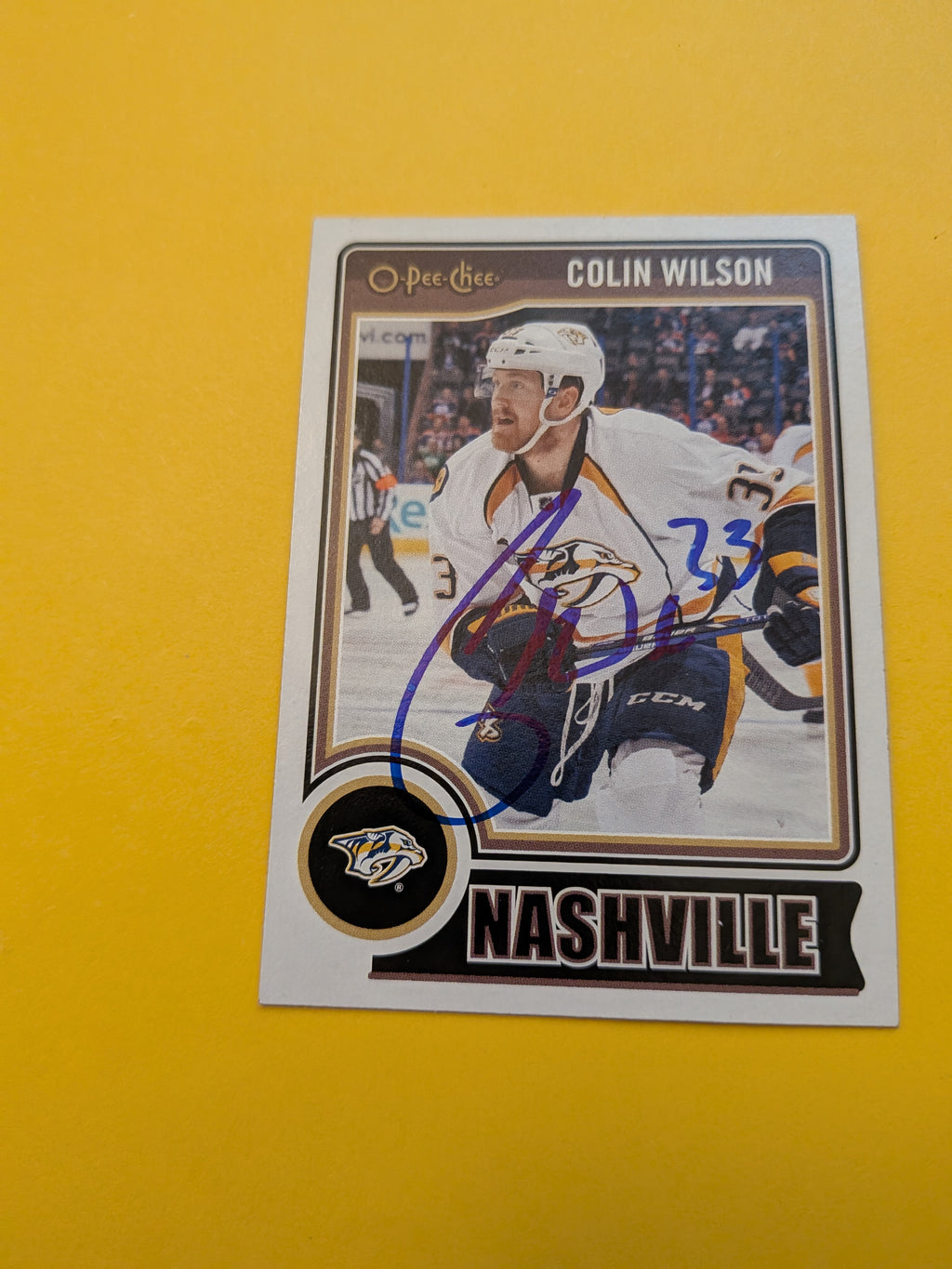 Colin Wilson Signed Nashville Predators Card E
