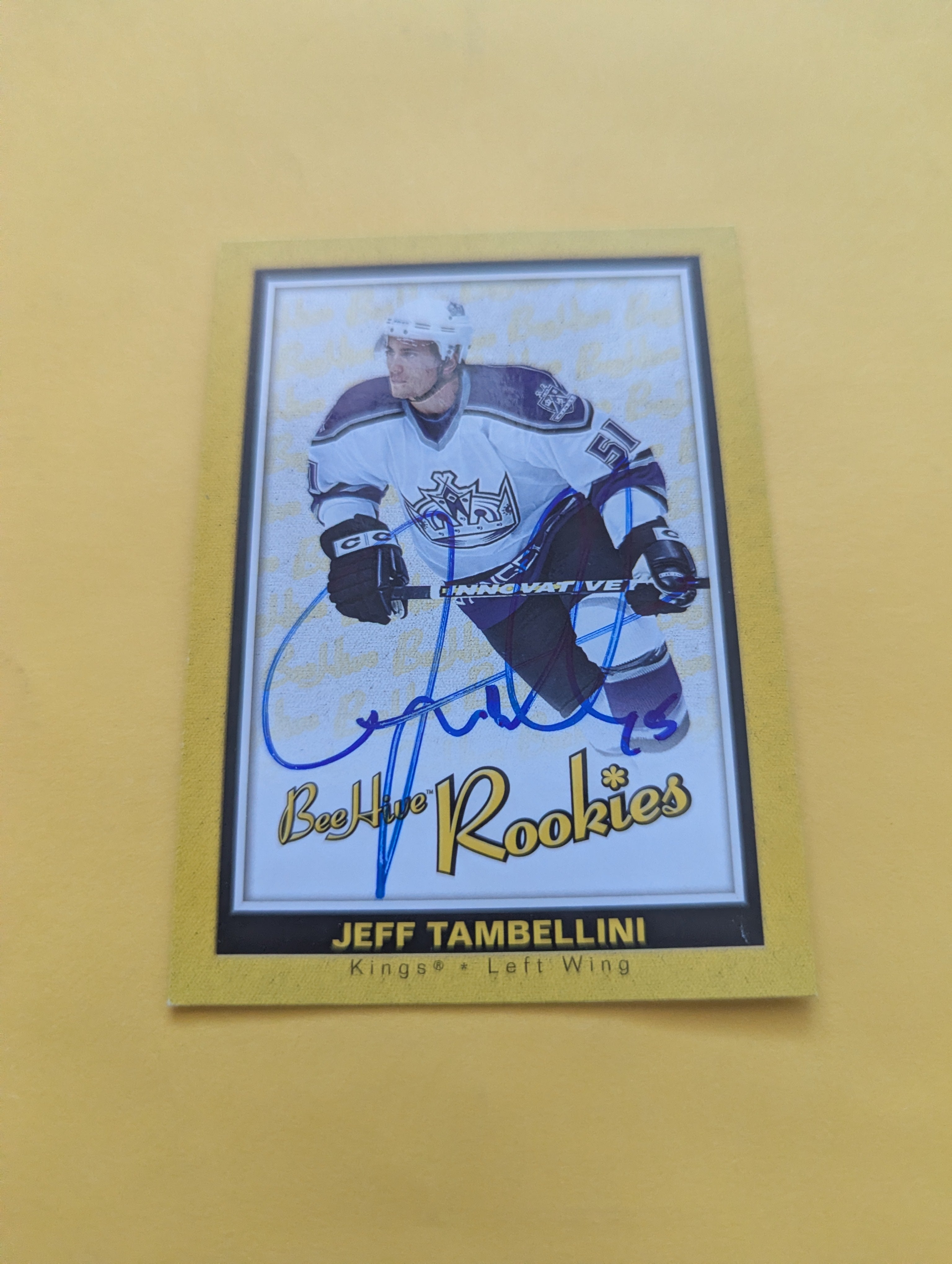 Jeff Tambellini Signed Los Angeles Kings Rookie Card