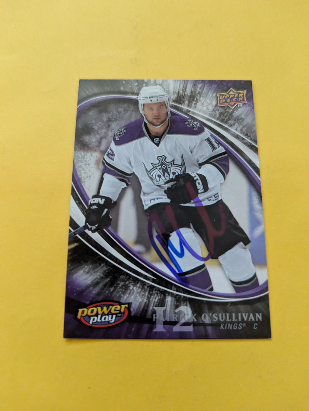 Patrick O'Sullivan Signed Los Angeles Kings Card B