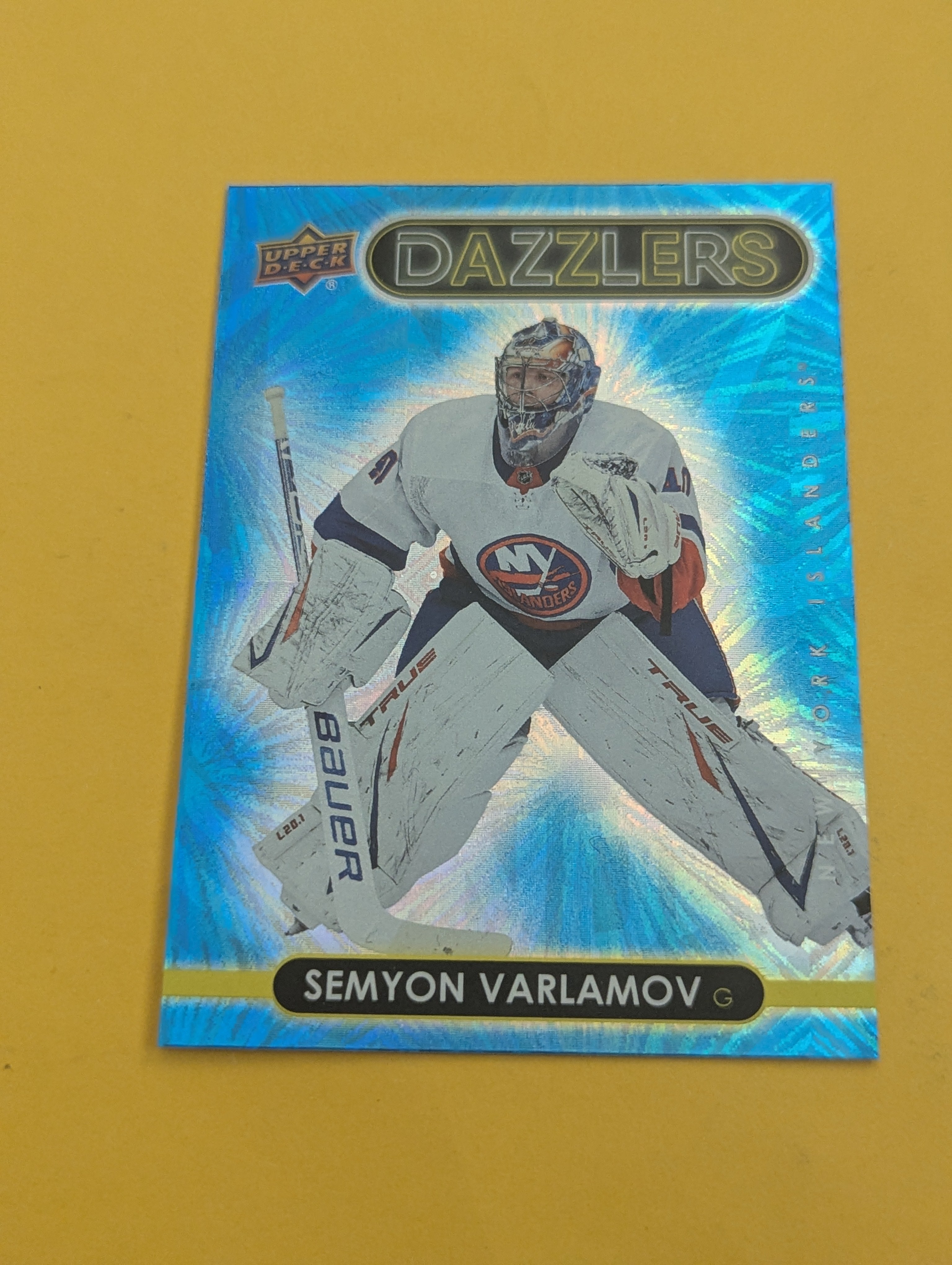 Semyon Varlamov 21-22 Upper Deck Dazzlers Blue Card
