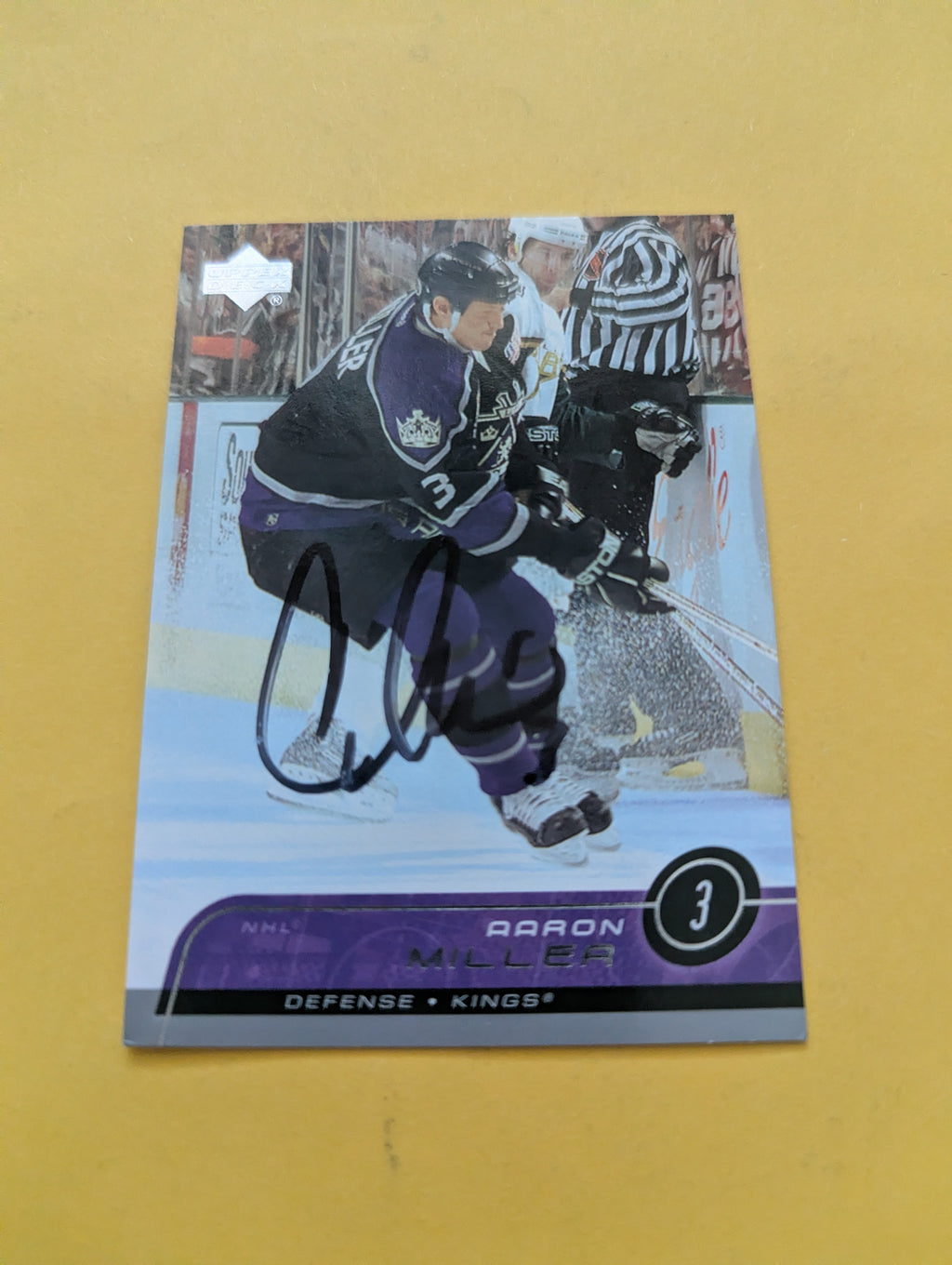 Aaron Miller Signed Los Angeles Kings Card C