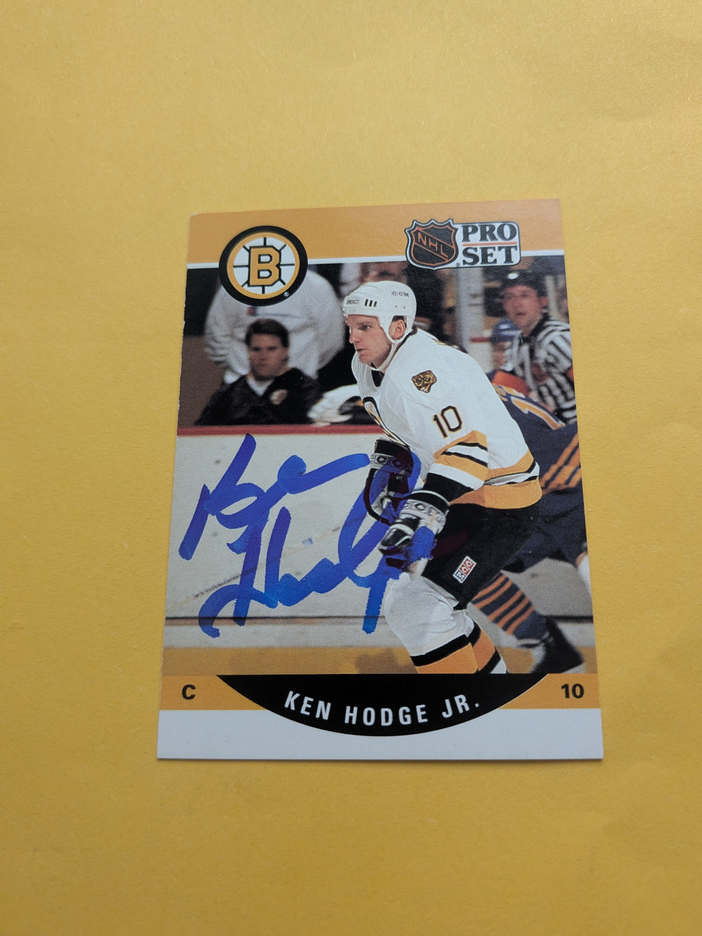 Ken Hodge Signed Boston Bruins Rookie Card C
