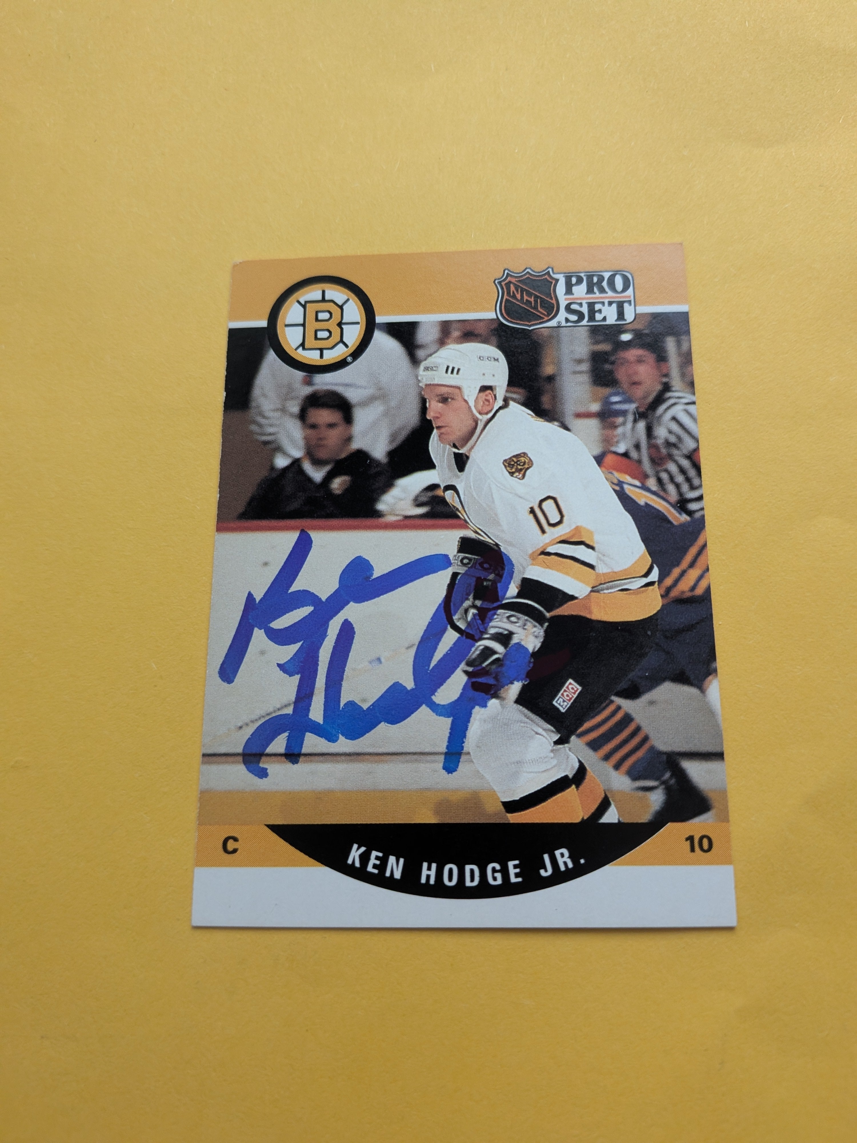 Ken Hodge Signed Boston Bruins Rookie Card C