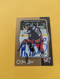 Manny Malhotra Signed Columbus Blue Jackets Card
