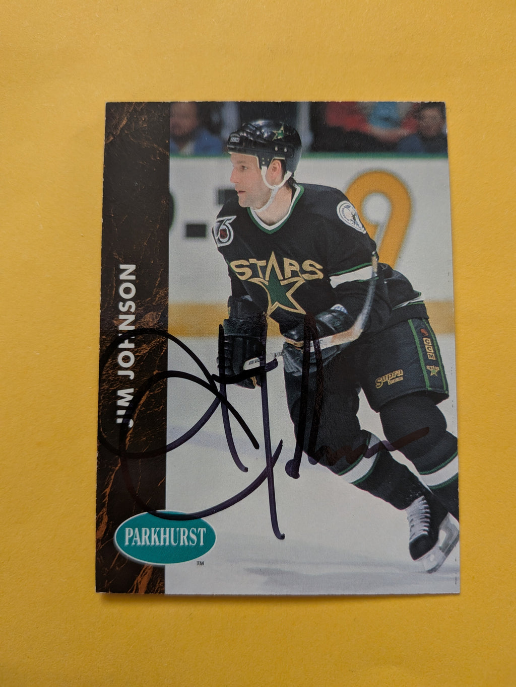 Jim Johnson Signed Minnesota North Stars Card A
