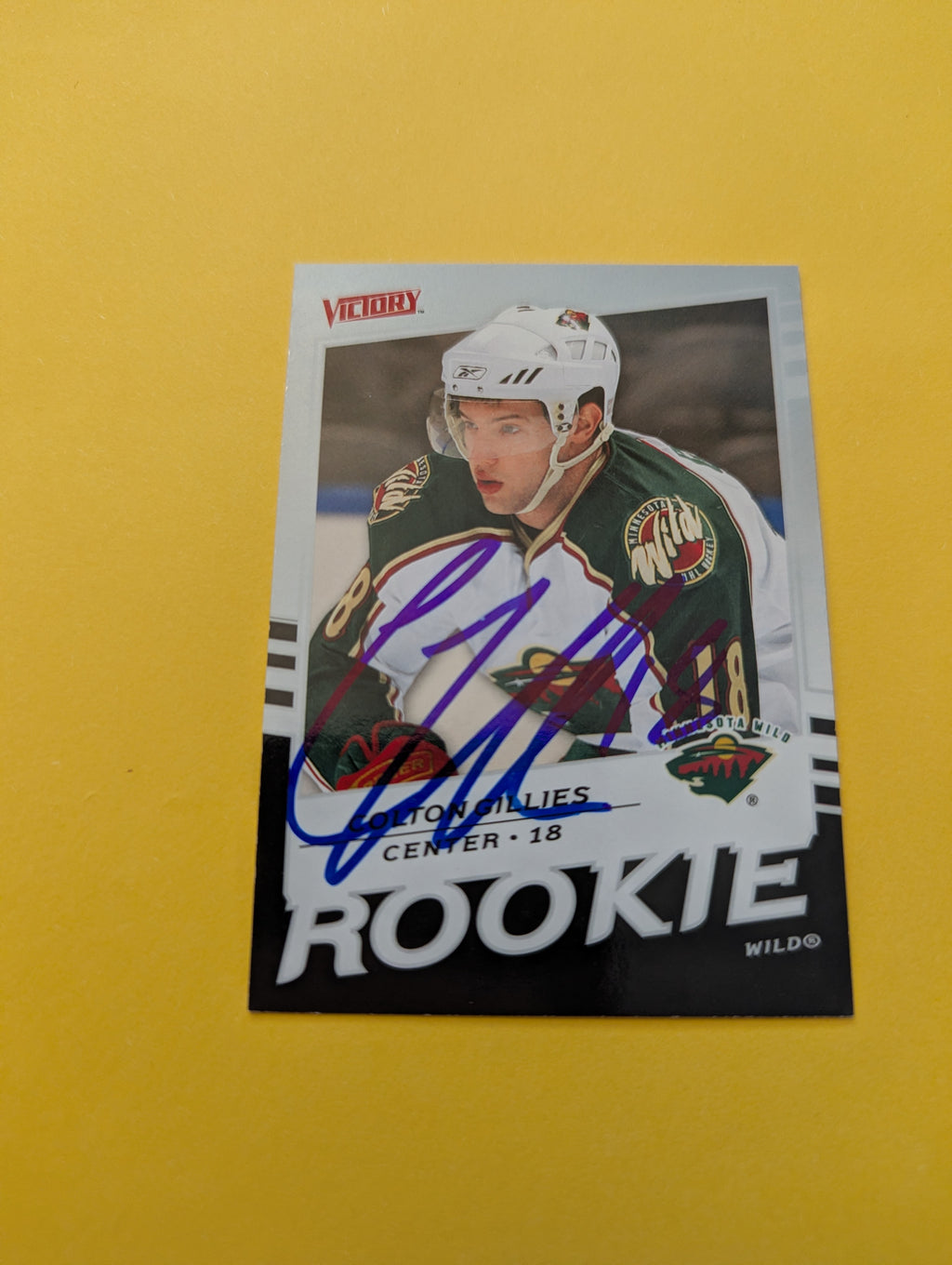 Colton Gillies Signed Minnesota Wild Rookie Card