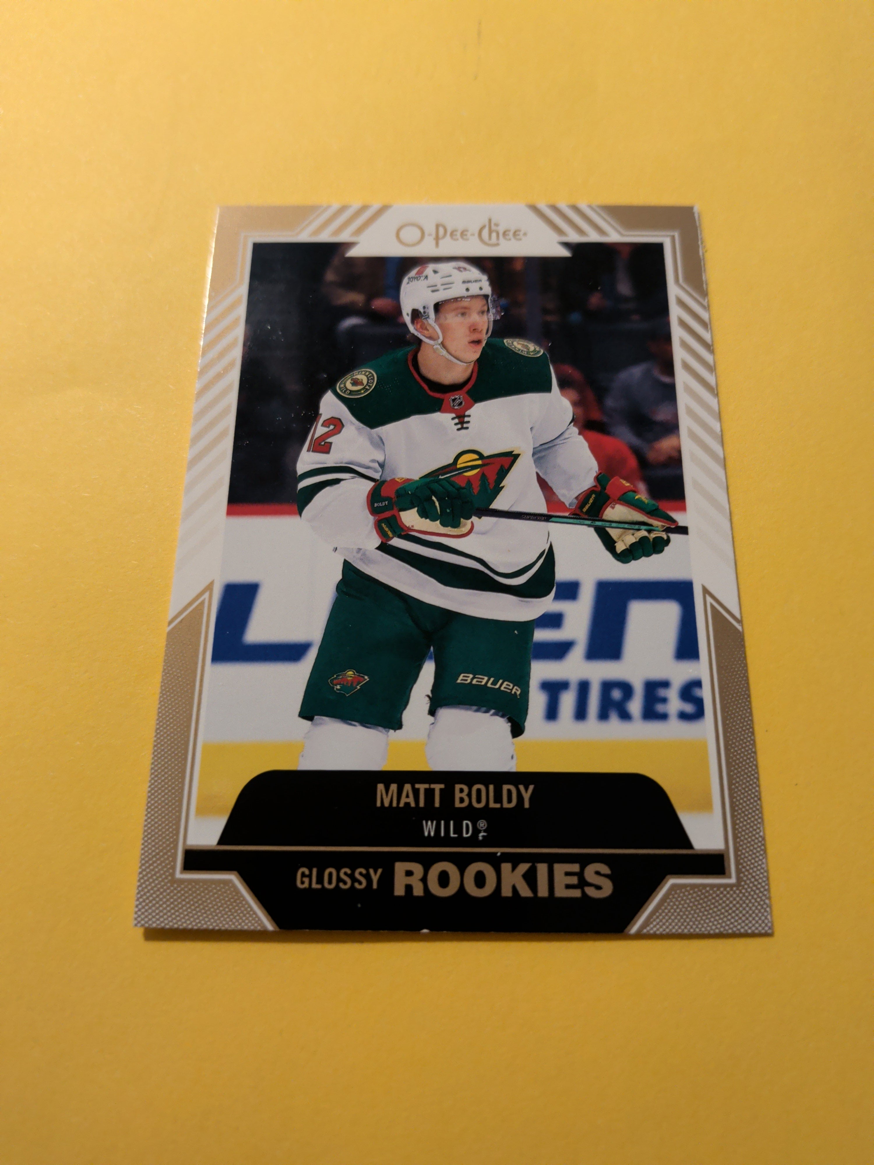 Matt Boldy 22-23 Upper Deck OPC Glossy Gold Card