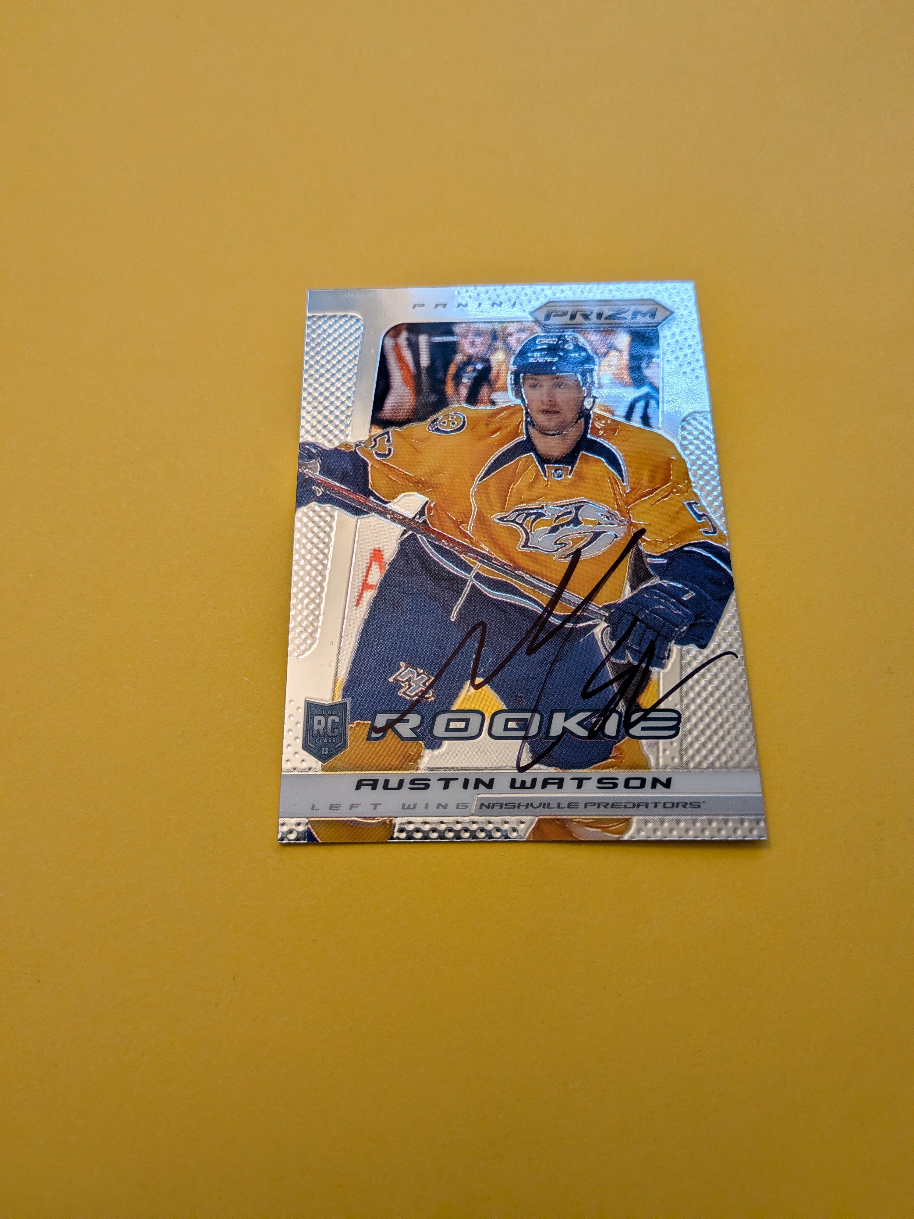 Austin Watson Signed Nashville Predators Rookie Card A