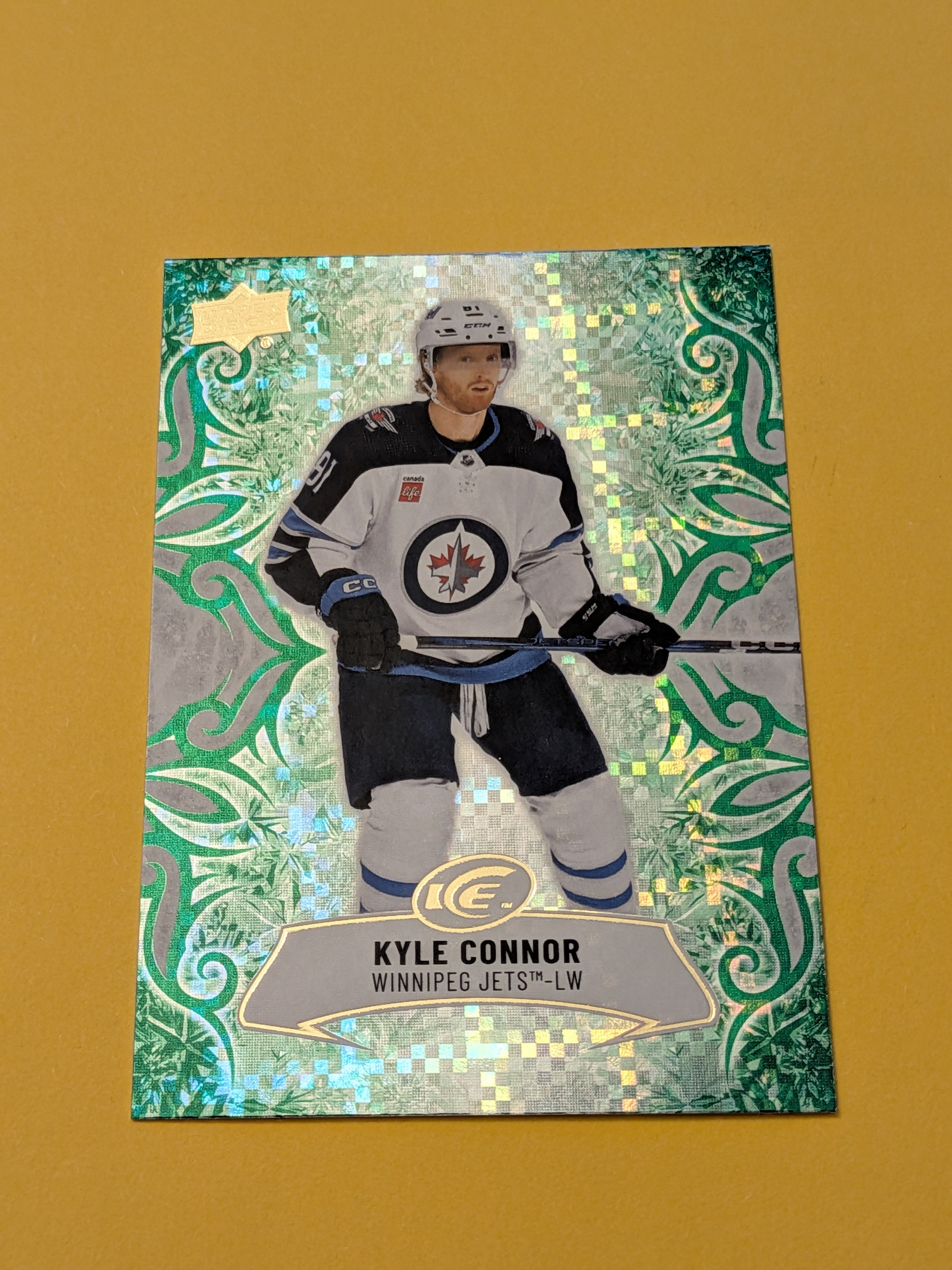 Kyle Connor 24-25 UD Ice Emerald Green Card