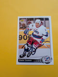 Darrin Shannon Signed Winnipeg Jets Card D