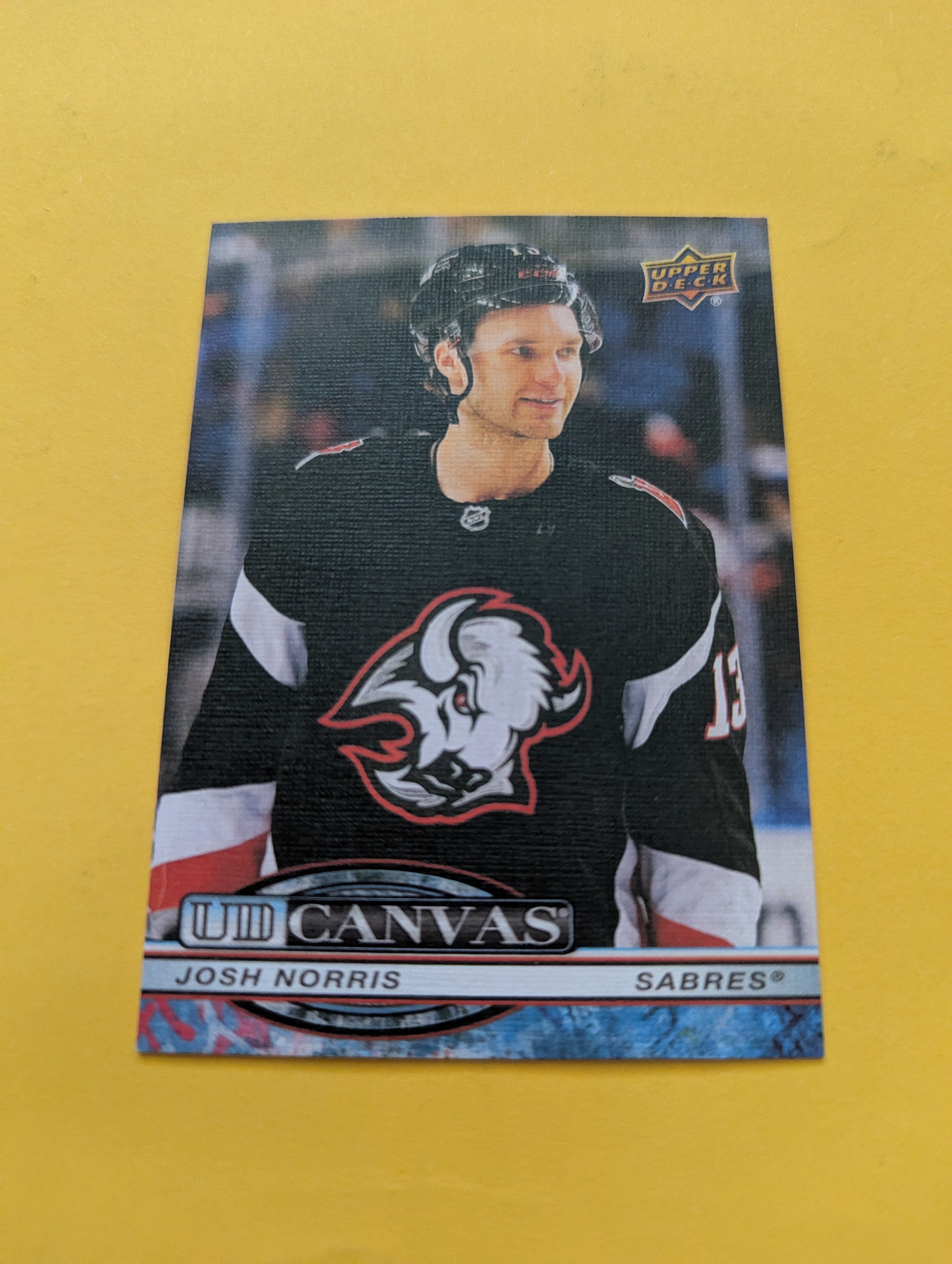 Josh Norris 25-26 Upper Deck UD Canvas Card