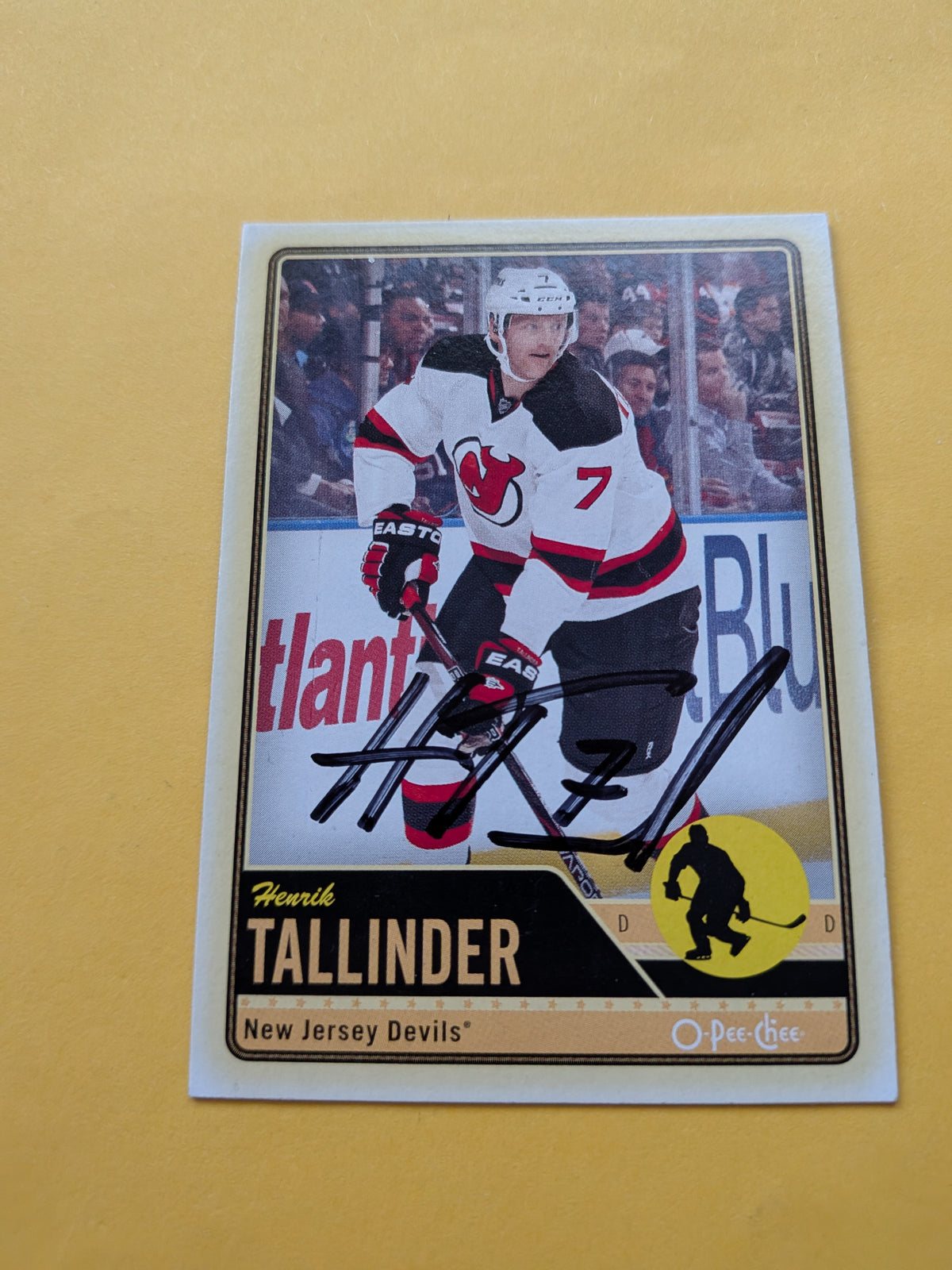 Henrik Tallinder Signed New Jersey Devils Card C