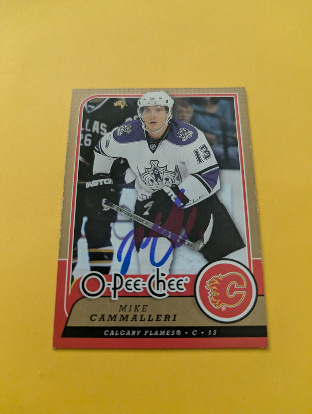 Mike Cammalleri Signed Los Angeles Kings Card