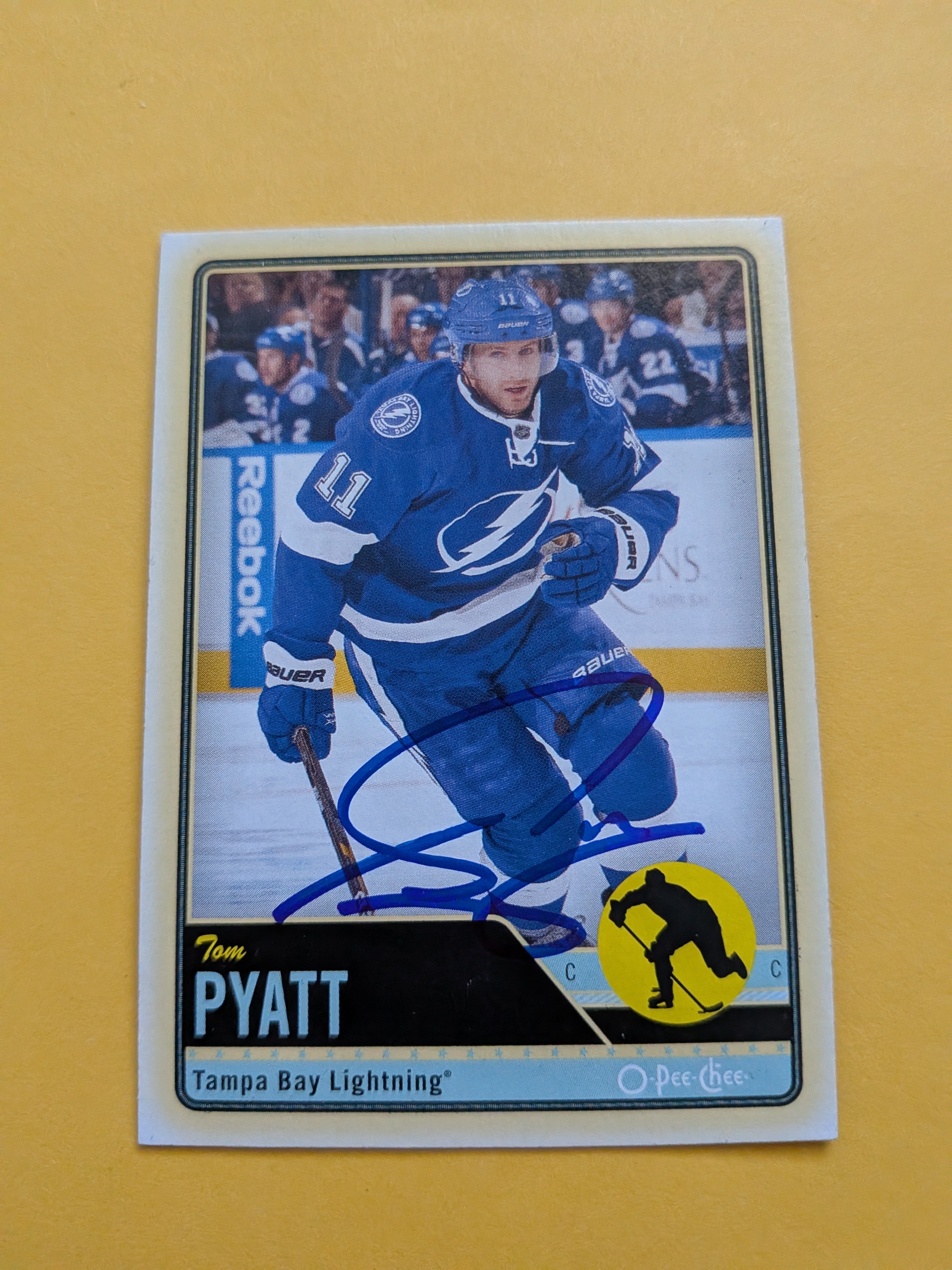 Tom Pyatt Signed Tampa Bay Lightning Card B