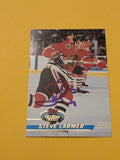 Steve Larmer Signed Chicago Blackhawks Card A