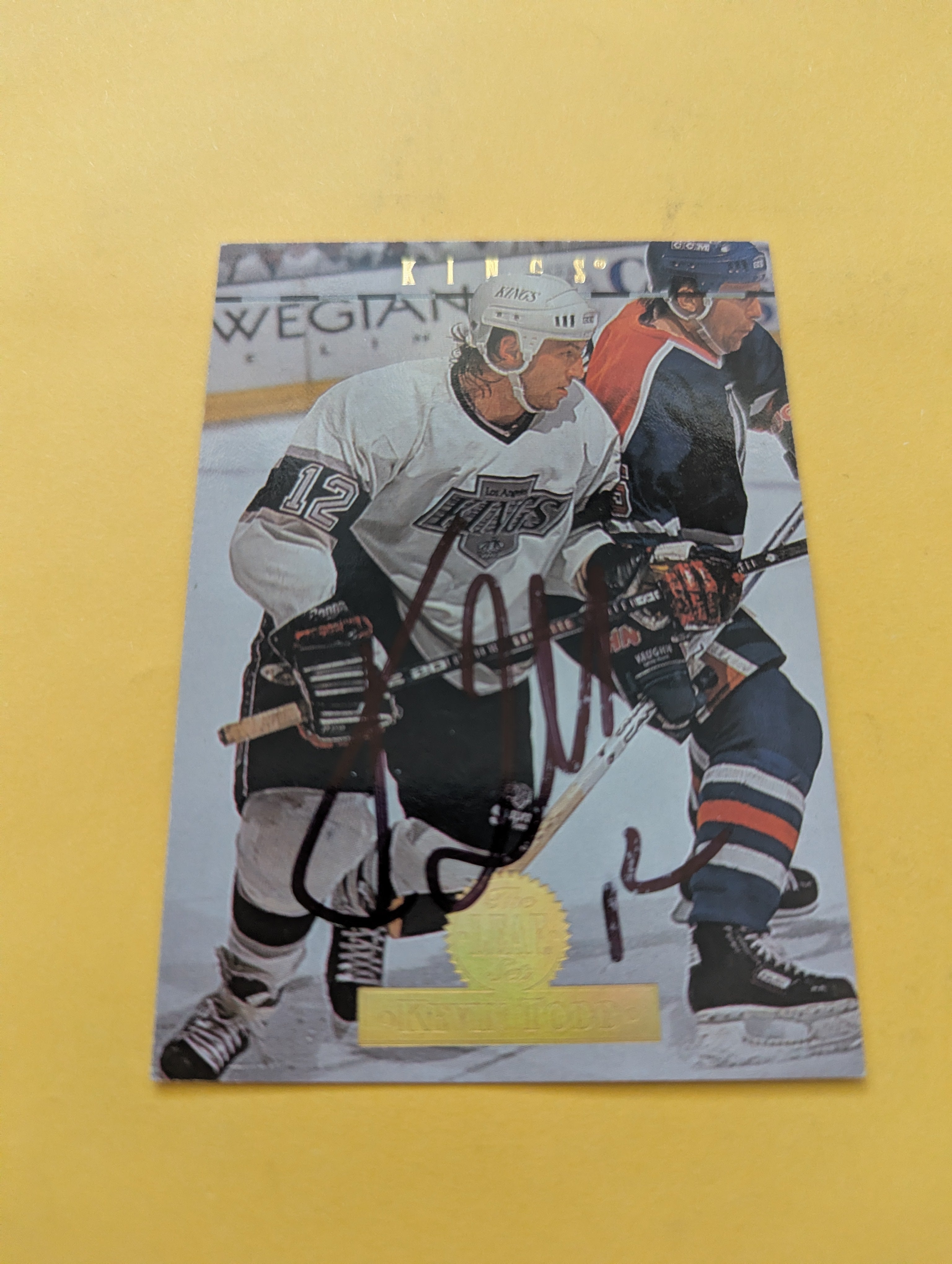 Kevin Todd Signed Los Angeles Kings Card