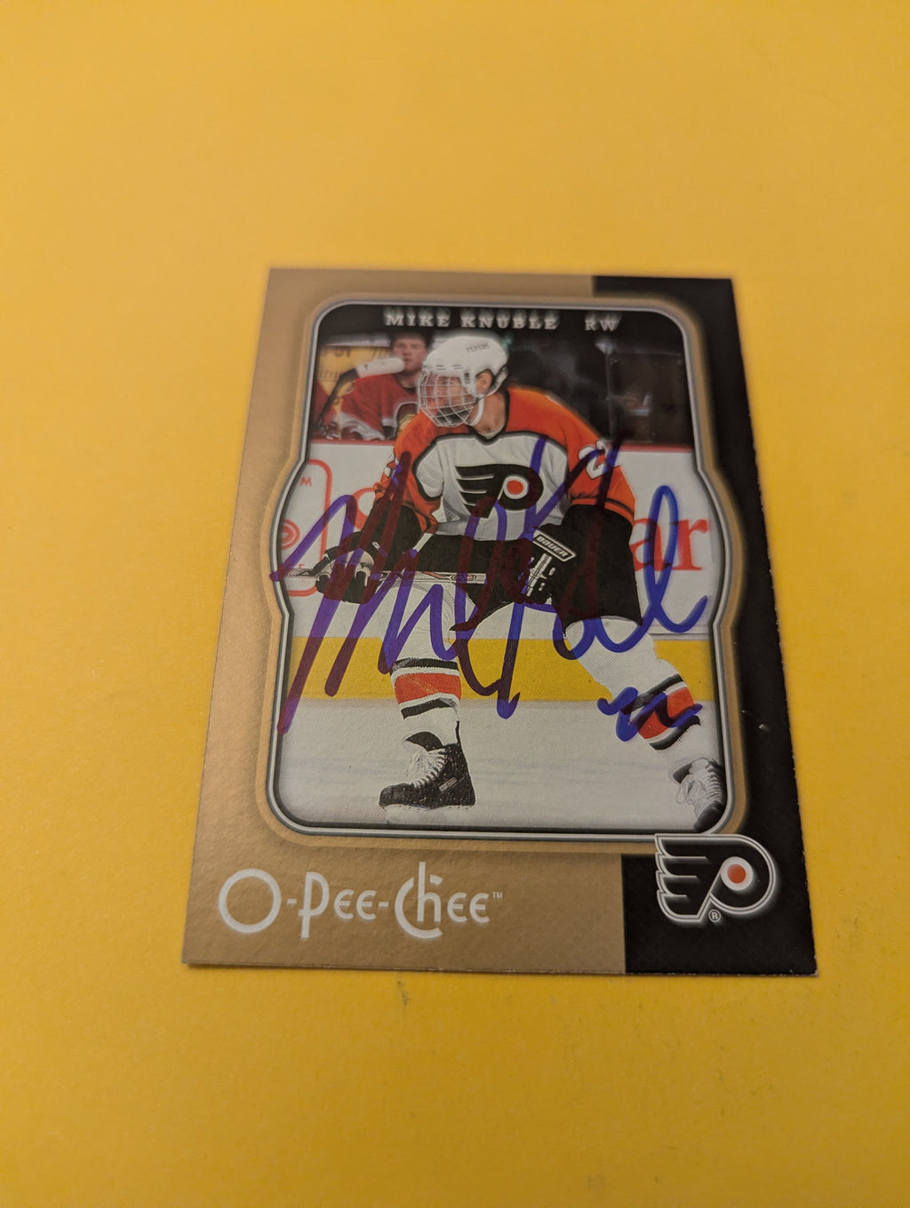 Mike Knuble Signed Philadelphia Flyers Card