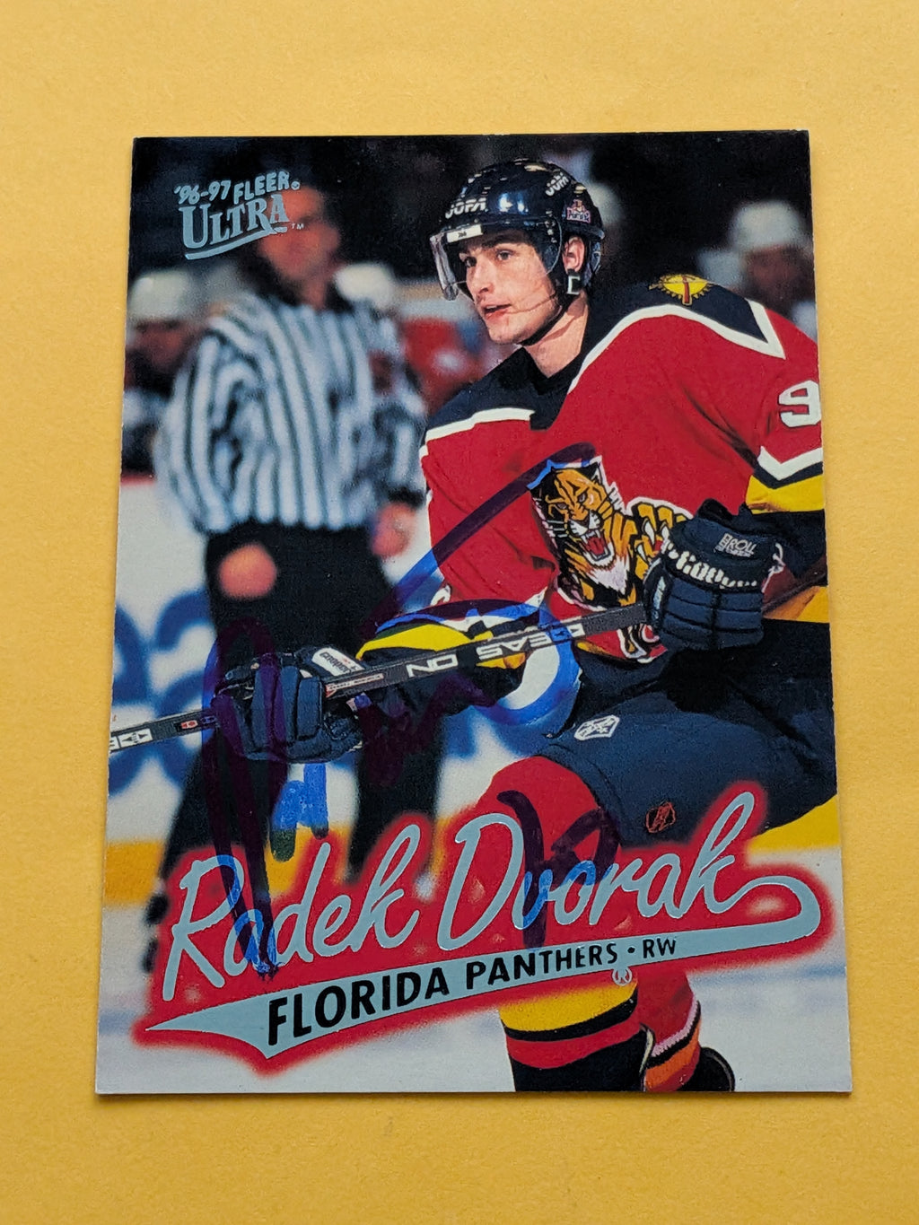 Radek Dvorak Signed Florida Panthers Card A