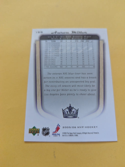 Aaron Miller Signed Los Angeles Kings Card A