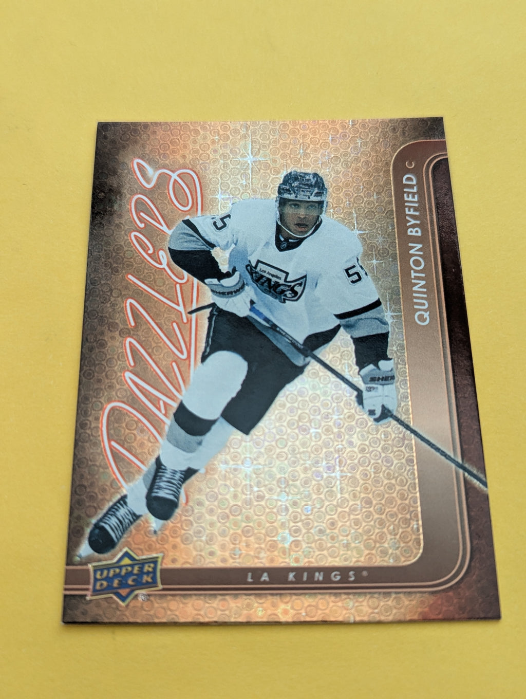 Quinton Byfield 24-25 Upper Deck Dazzlers Orange Card