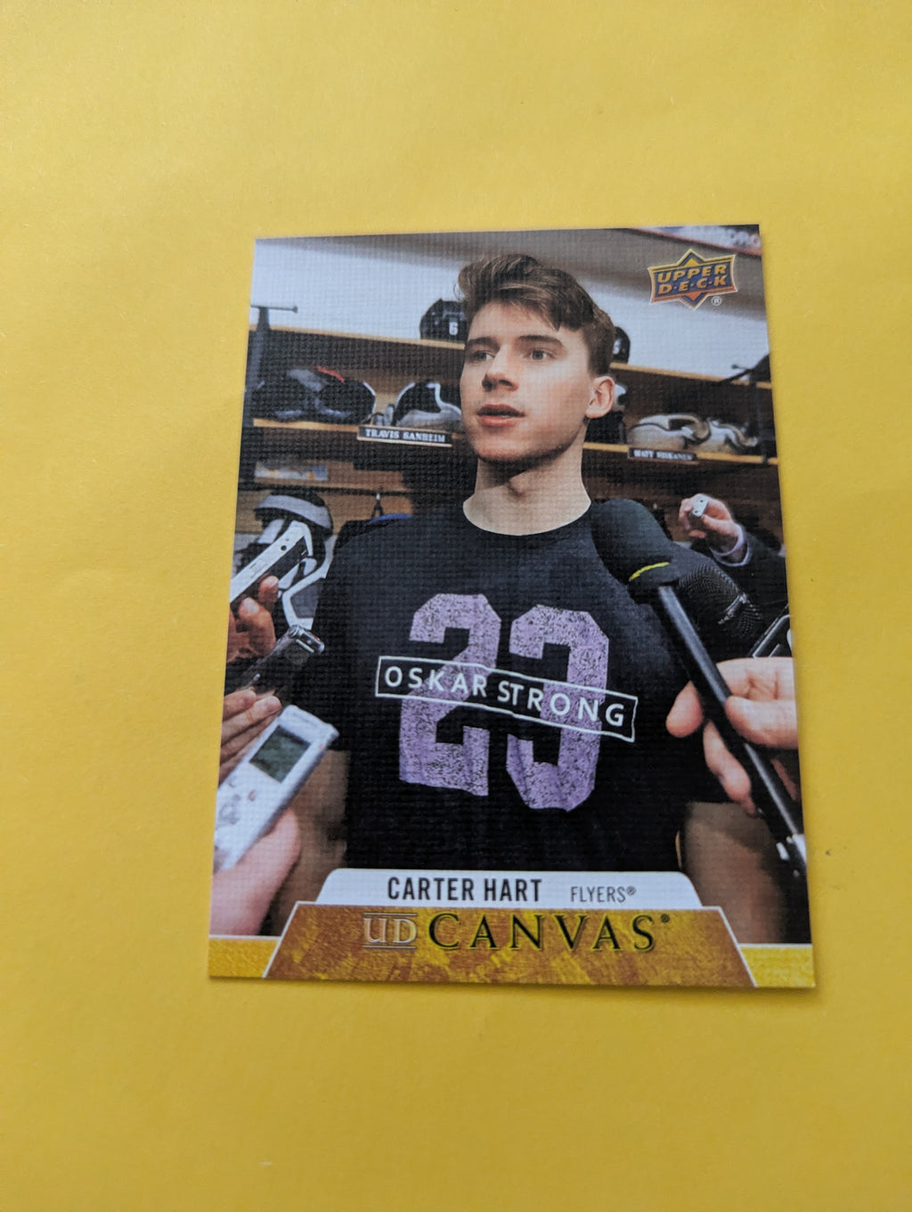 Carter Hart 20-21 Upper Deck UD Canvas Card